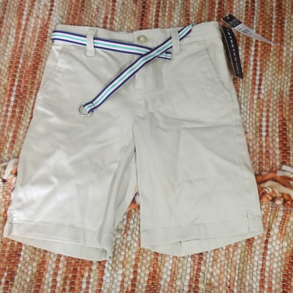 Girls 5 Ralph Lauren chaps khaki shorts nwt